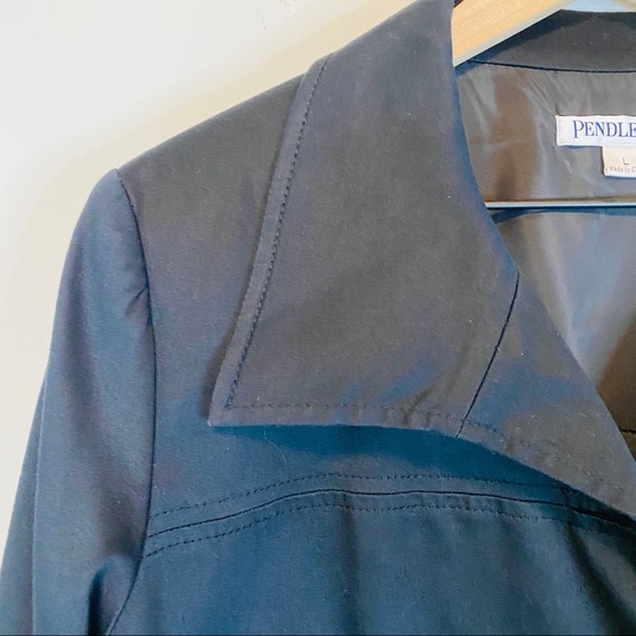 Pendleton Black Jacket with Side Pockets Collared - Picture 3 of 6